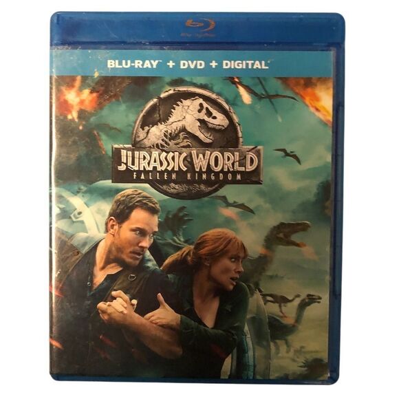 Jurassic World: Fallen Kingdom Blu-ray + DVD + Digital 2018 Movie - Picture 1 of 2